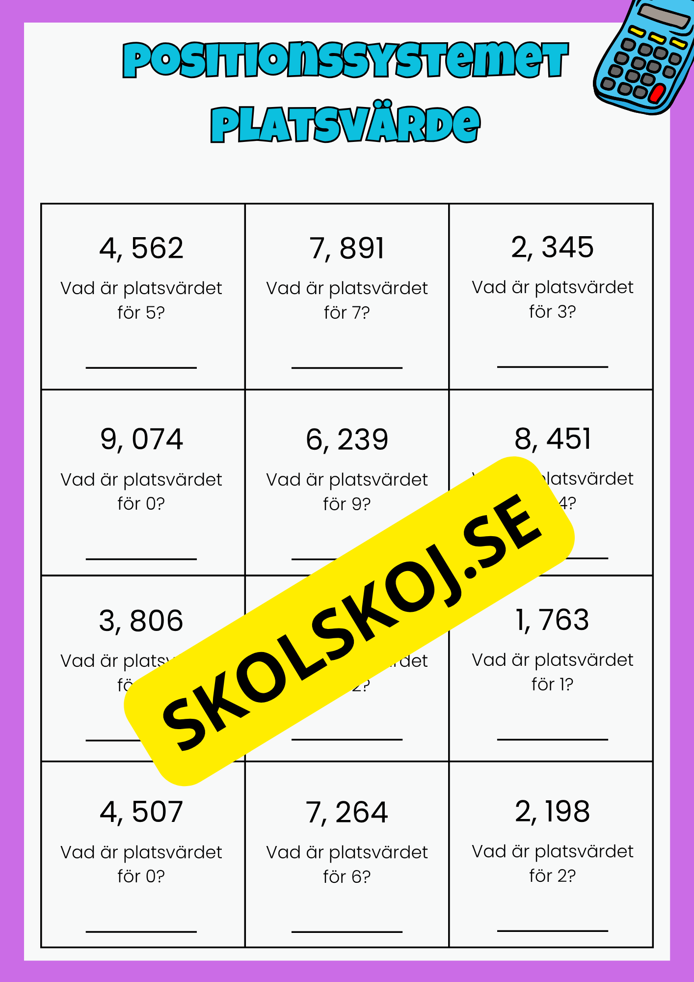 Positionssystemet platsvärde