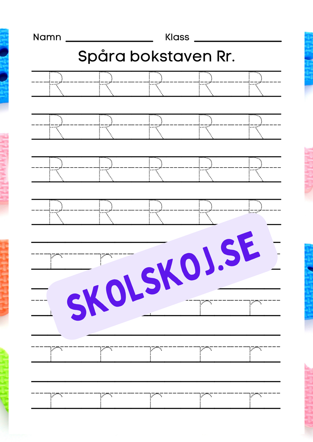 Veckans bokstav - Bokstaven Rr