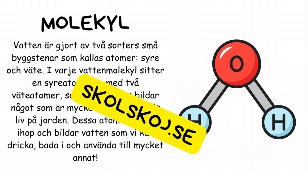 Vad är vatten - Presentation - Frågor
