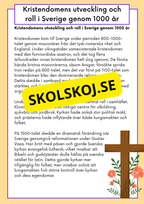 Kristendomen i Sverige - Då och nu - Årskurs 4 - 6