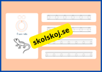 Jag lär mig alfabetet - Spåra bokstäver - Häfte