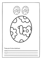 Alfabetet skriv- och målarbok