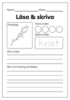 Läsa och skriva - Häfte
