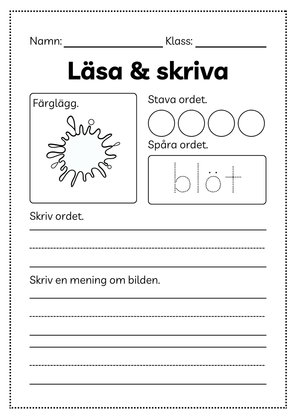 Läsa och skriva - Häfte