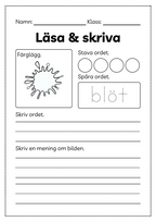 Läsa och skriva - Häfte