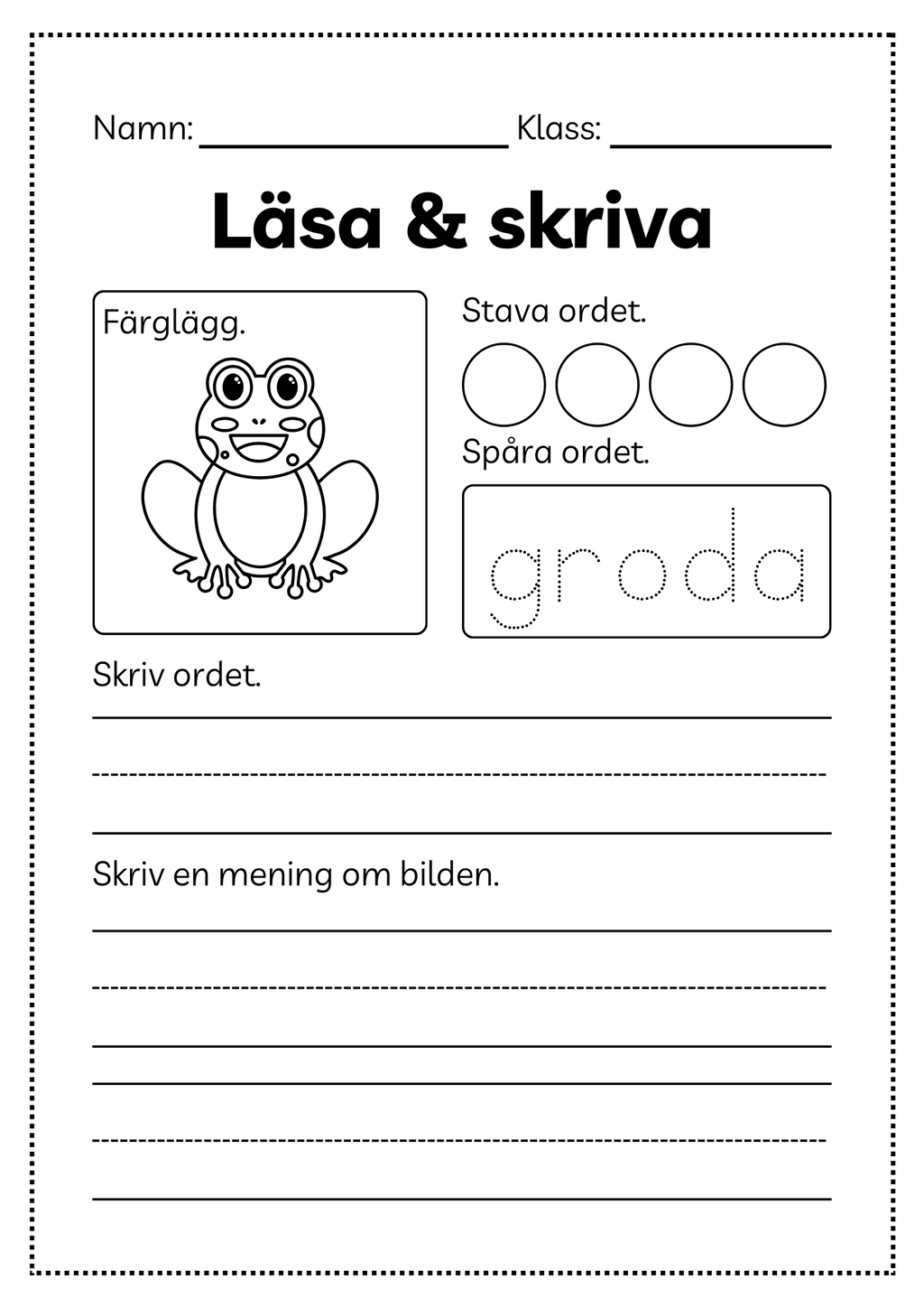 Läsa och skriva - Häfte
