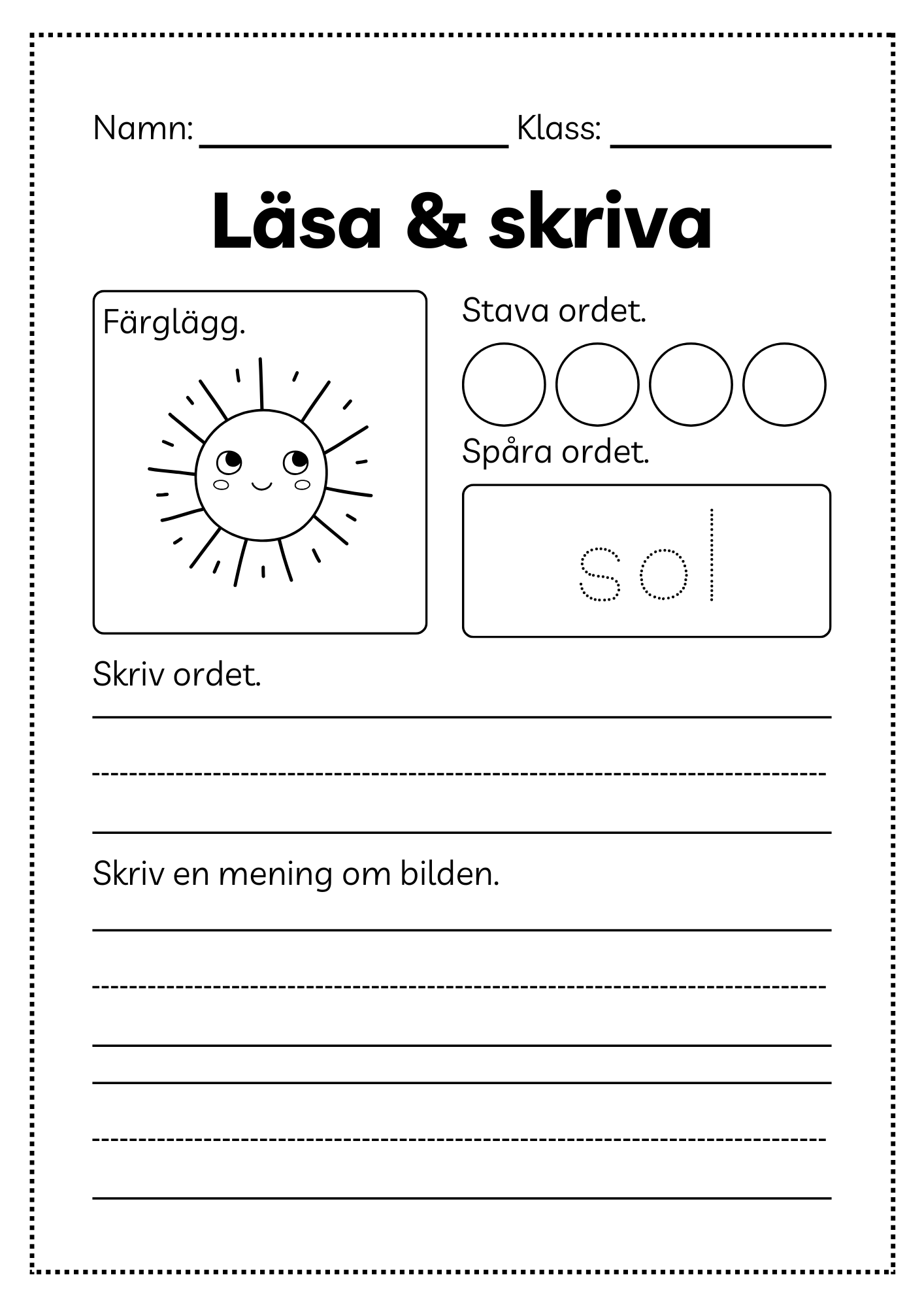 Läsa och skriva - Häfte