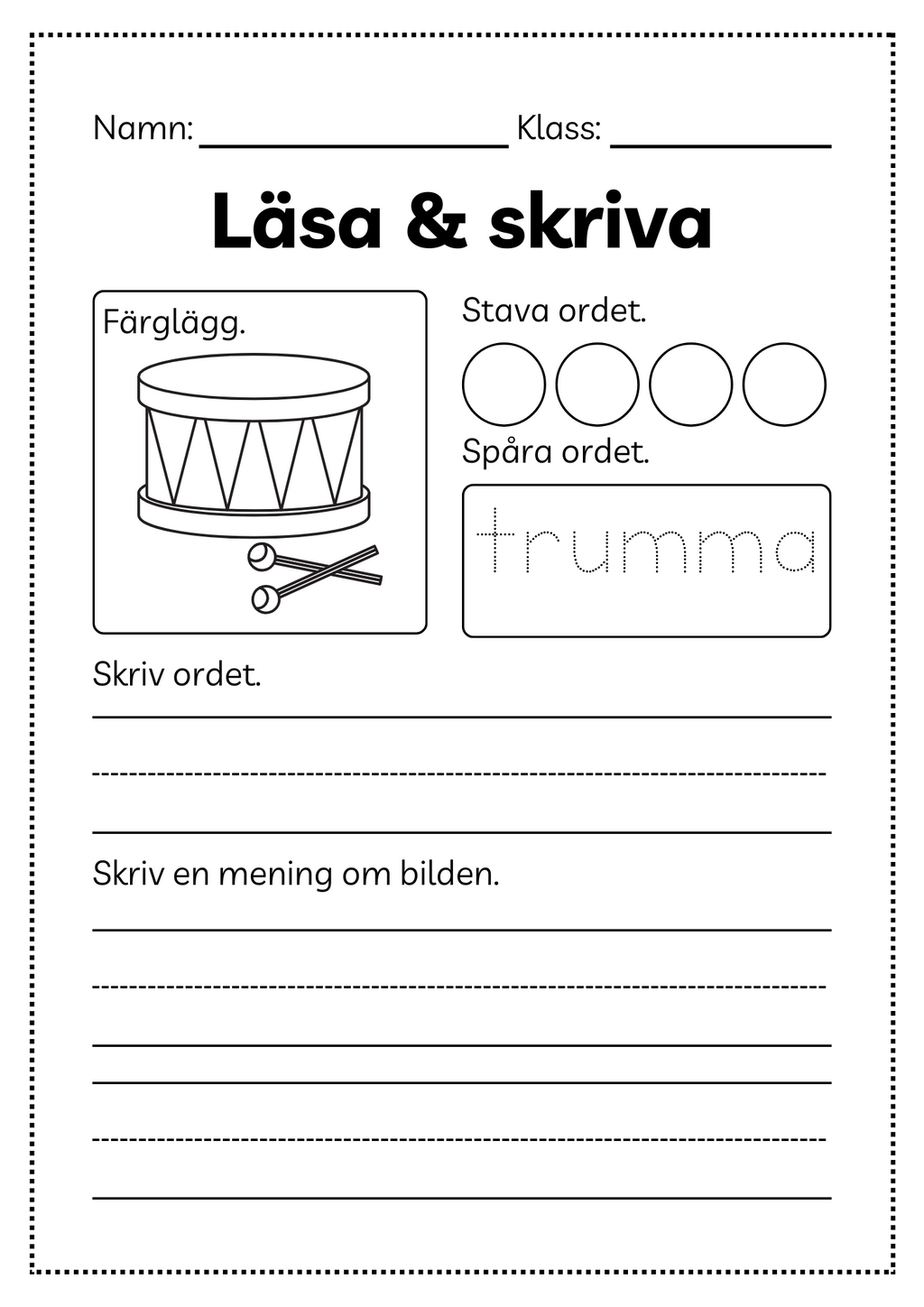 Läsa och skriva - Häfte