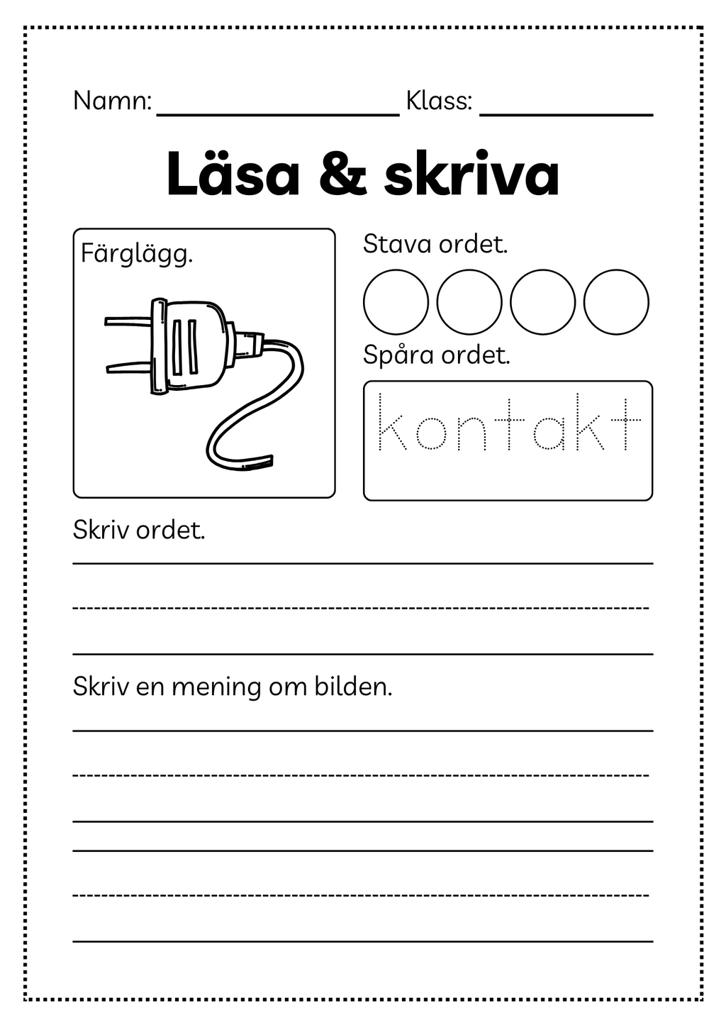 Läsa och skriva - Häfte