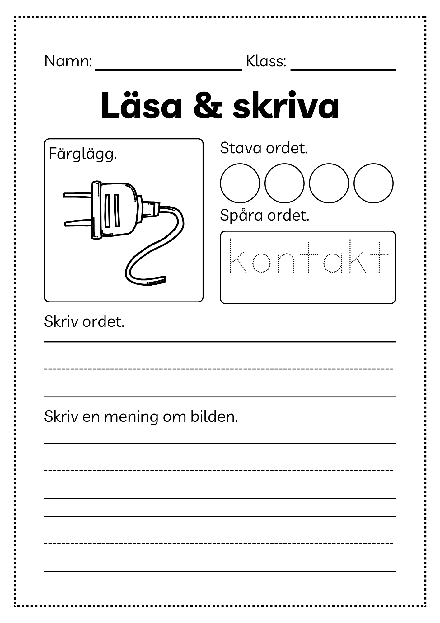 Läsa och skriva - Häfte