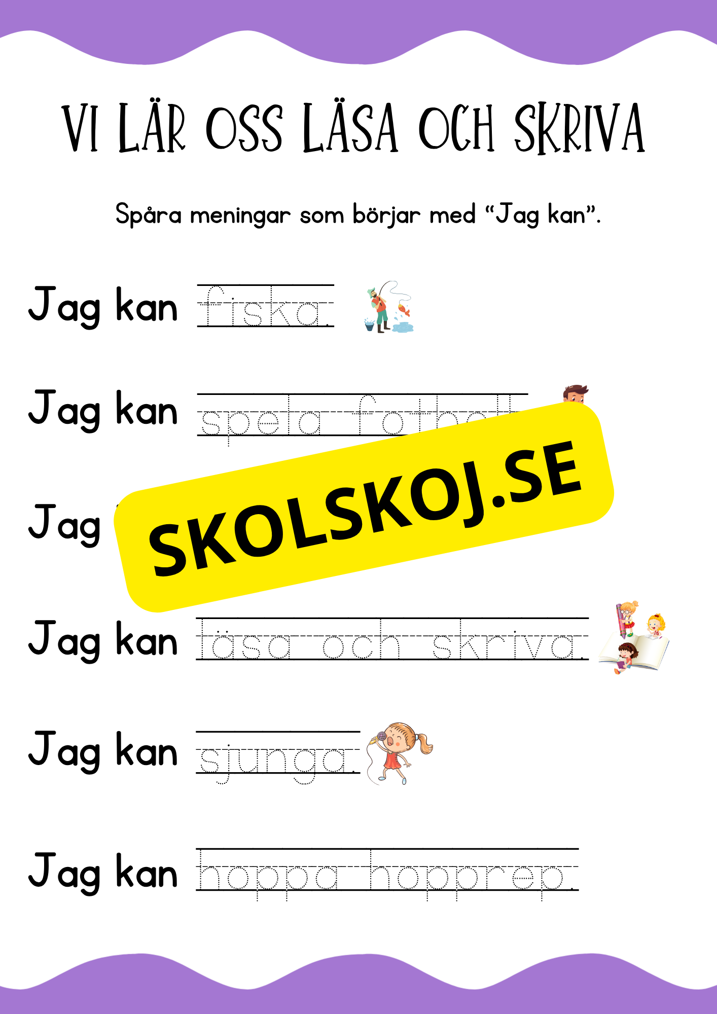Vi lär oss läsa och skriva - Jag kan