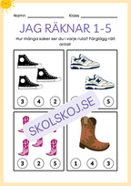 Jag räknar 1 - 5 - Häfte