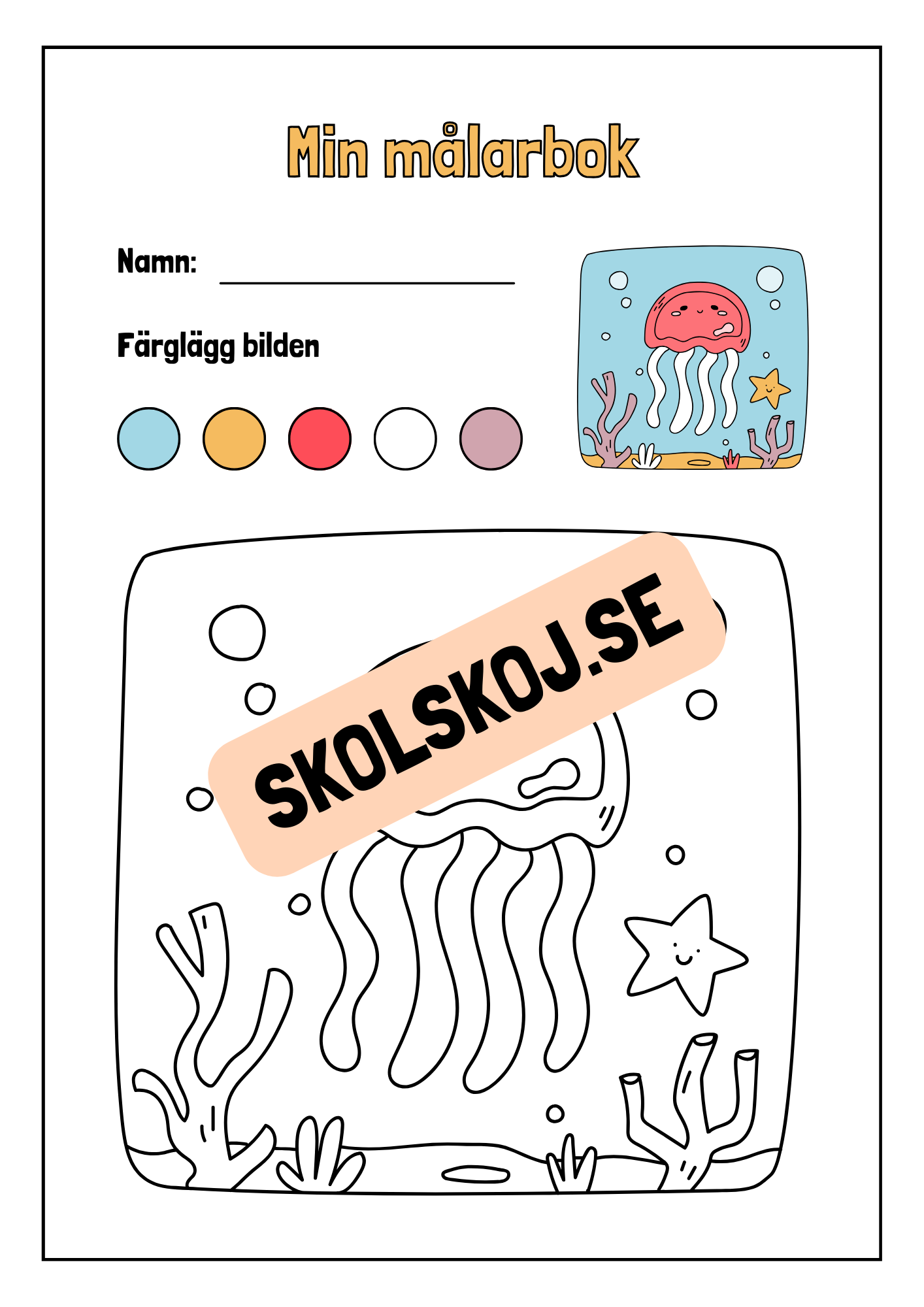 Min målarbok - Häfte