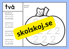 Spåra siffrorna - 0 - 9 - Häfte
