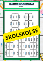 Klassrumsplaceringar - Redigerbara - Powerpoint