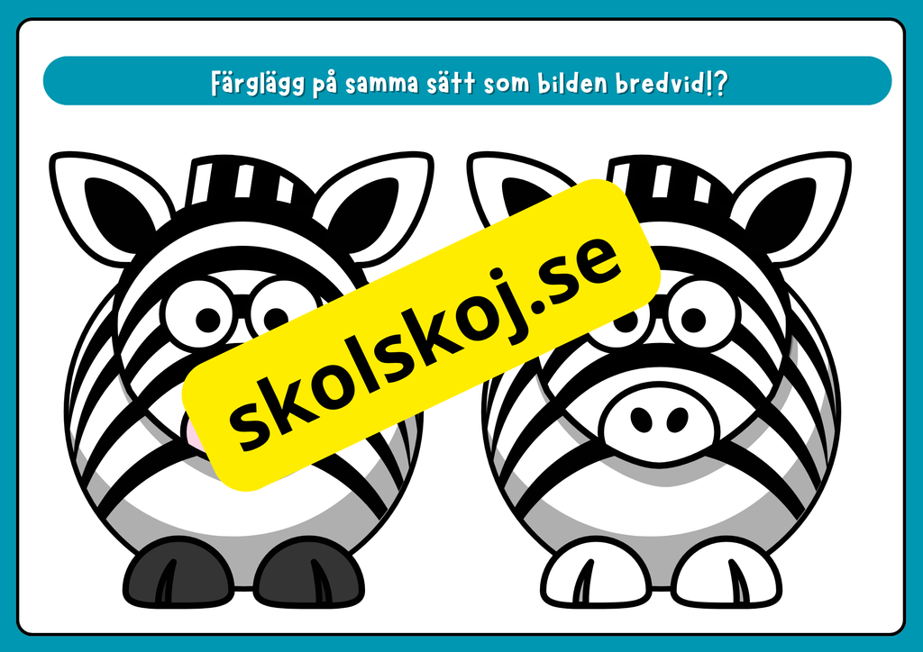 Rolig skrivträning - Förskola - Åk 2