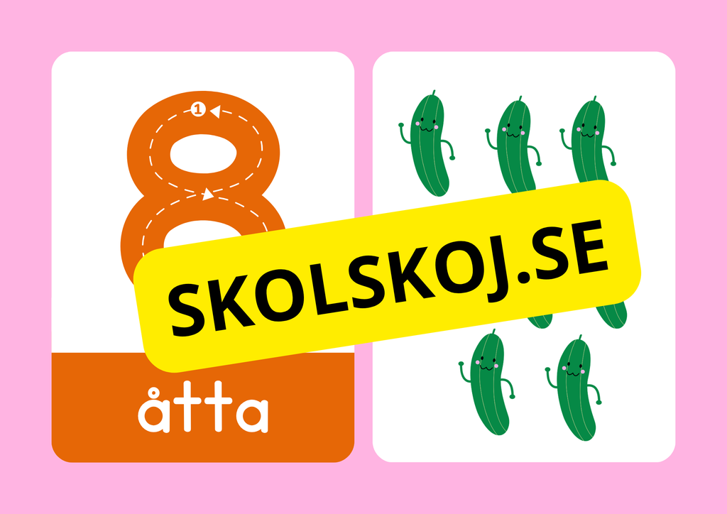 Väggsiffror - 1 - 10