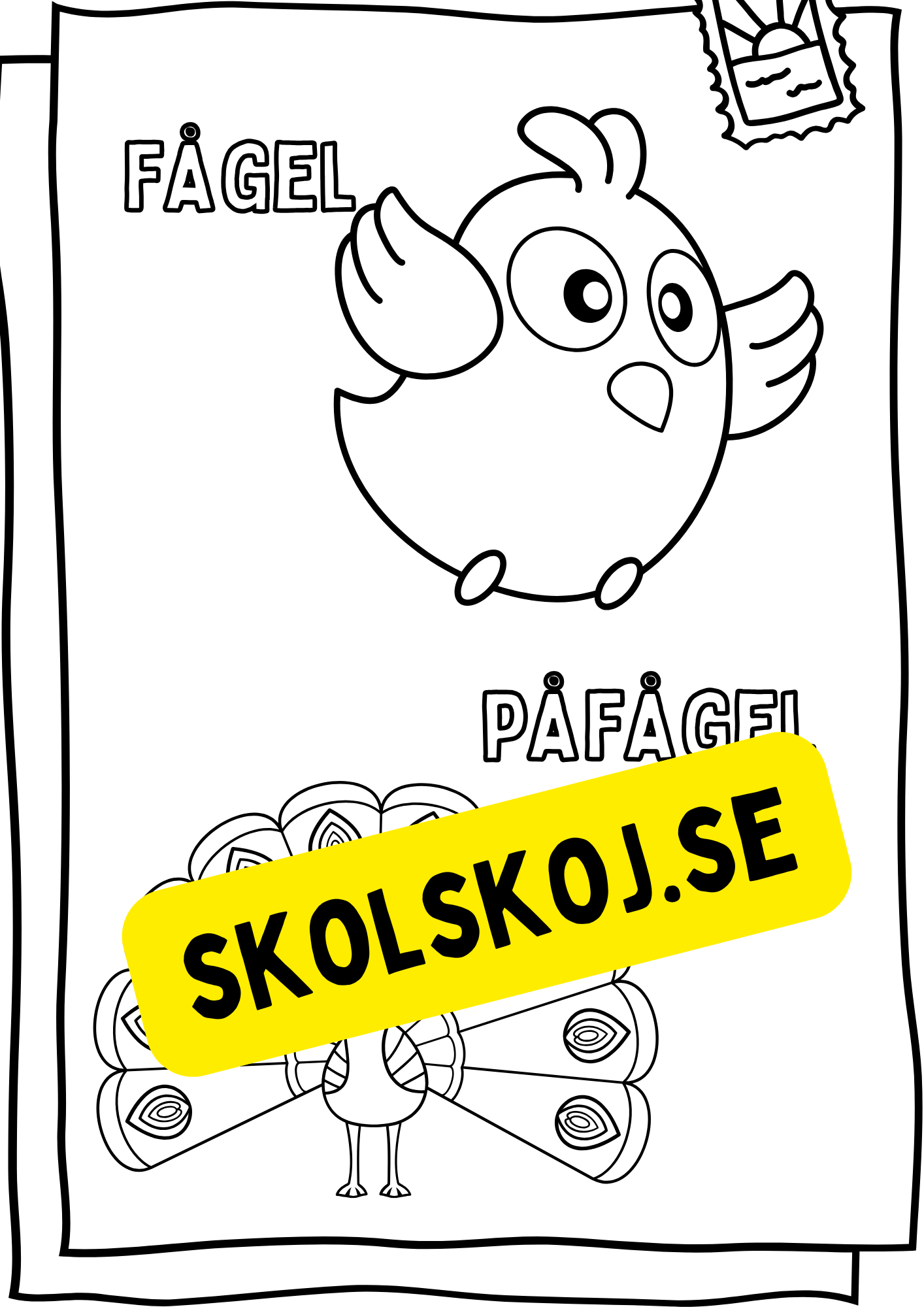 Bondgårdsdjur målarbok - Häfte