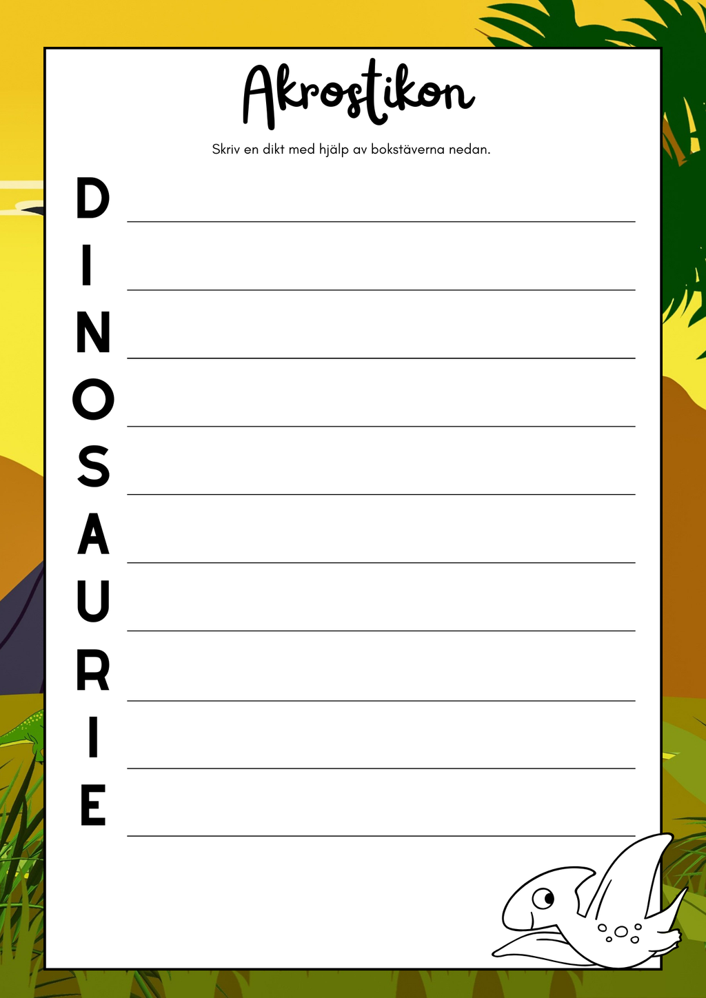 Dinosaurier - Aktivitetsbok