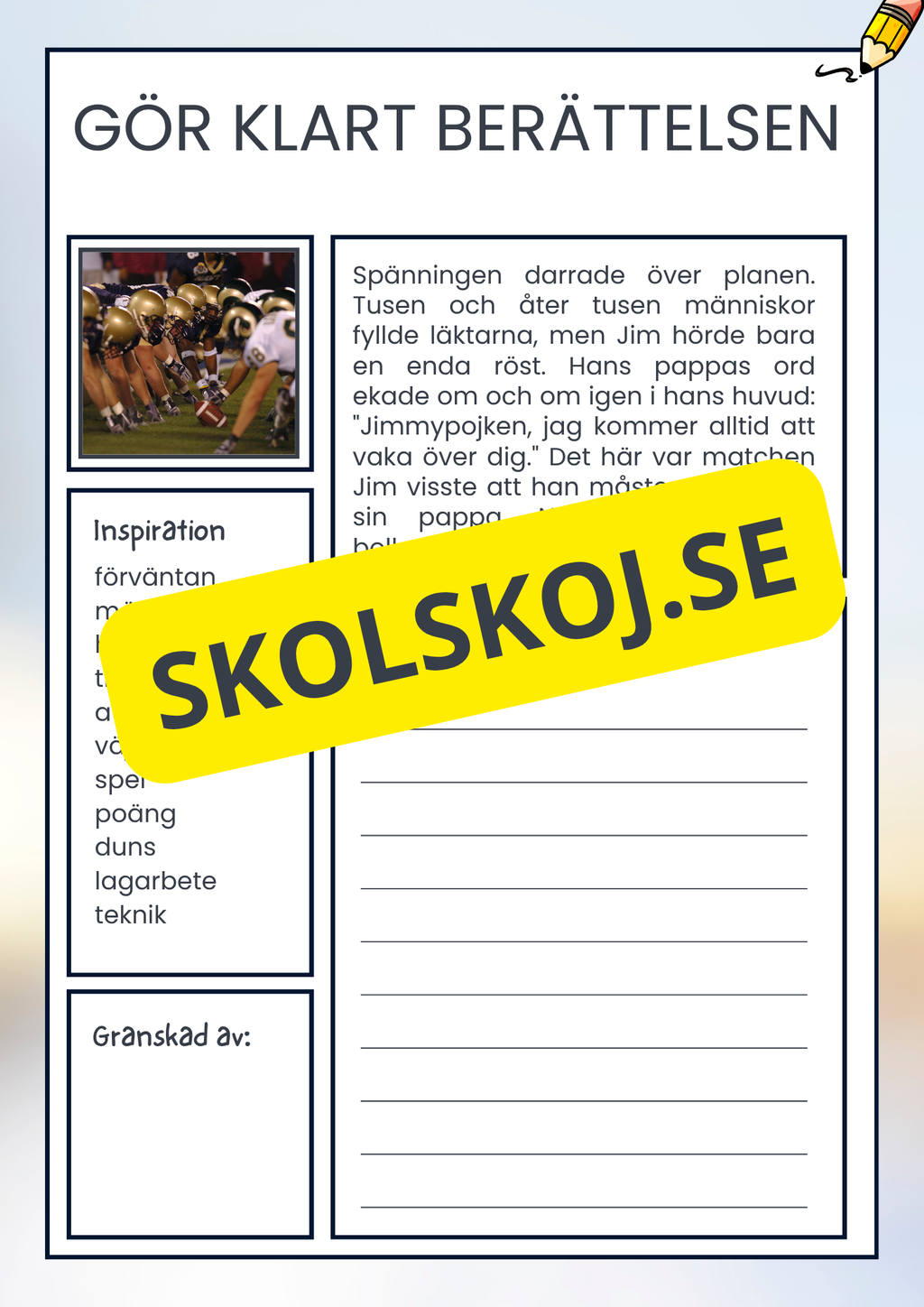Gör klart berättelsen - Häfte