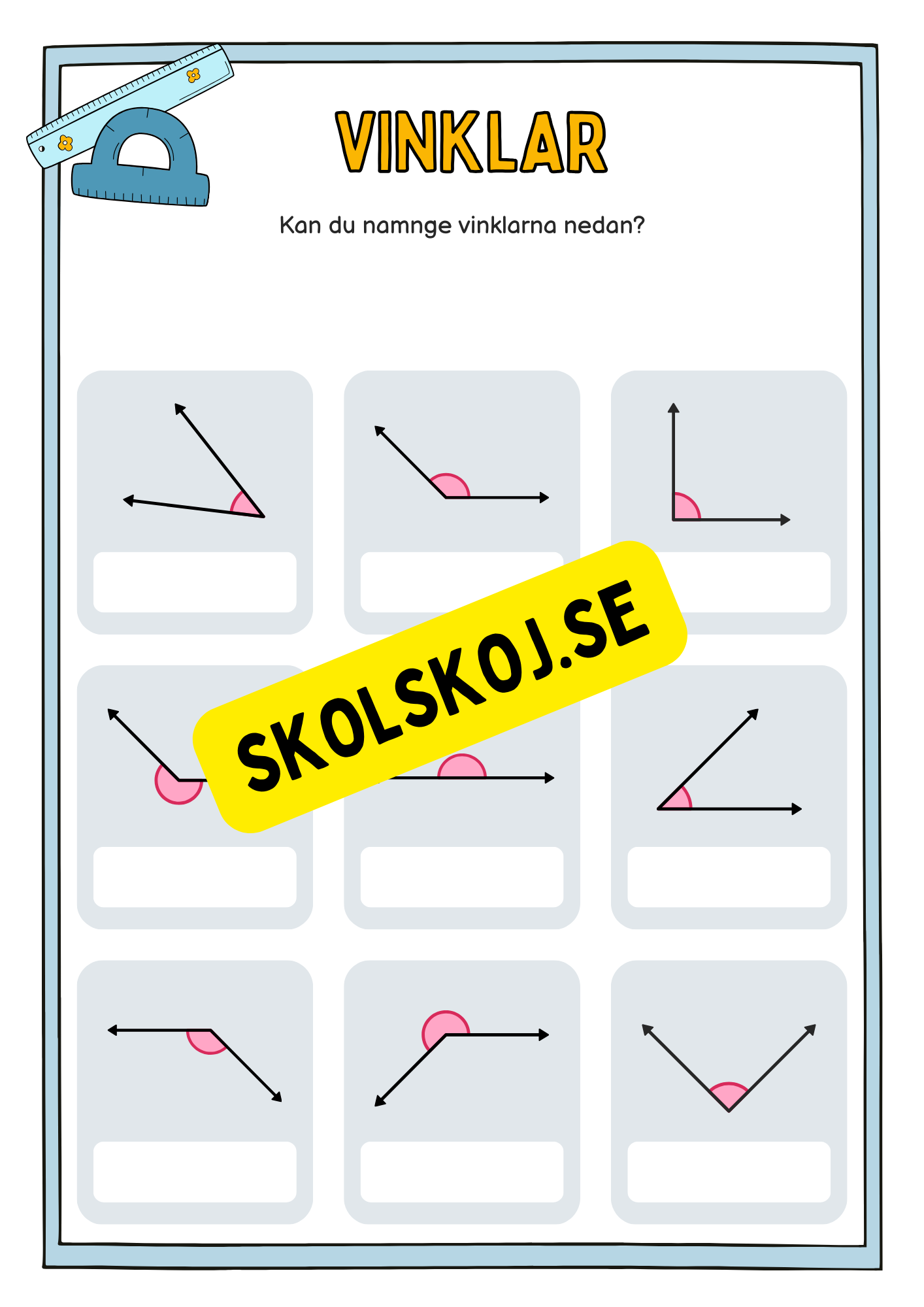 Vinklar - Häfte - Årskurs 5 - 7