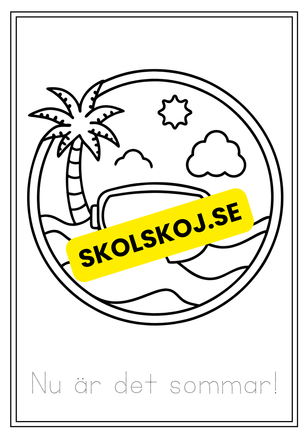 Sommar - Målarbok