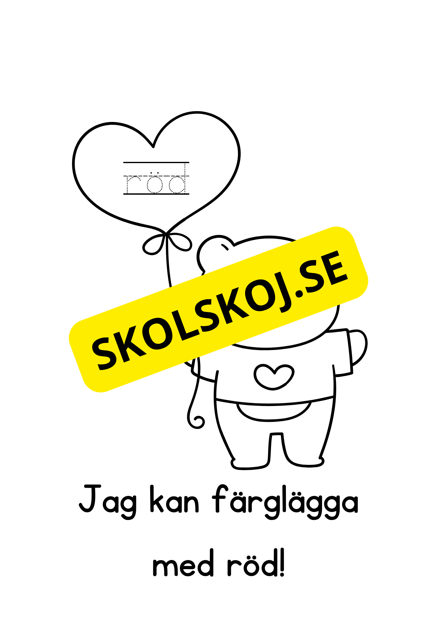 Alla hjärtans dag - Målarbok