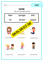 Häfte - Träna på verb