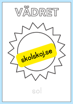 Vädret - Målarbok