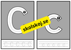 Spåra alfabetet - Flashkort