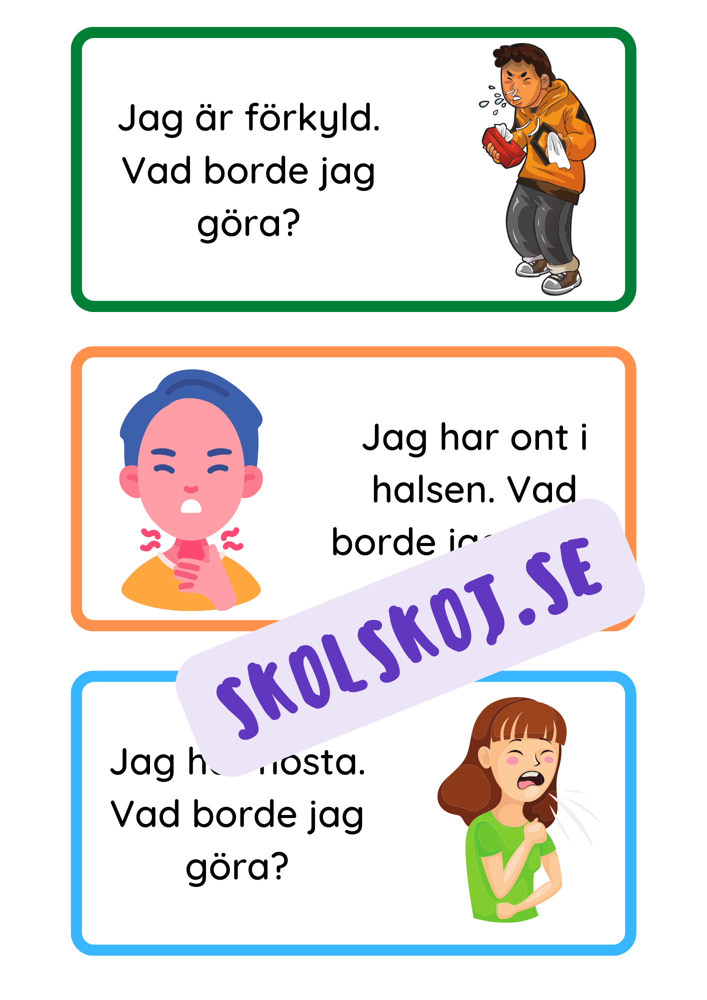 Ge hälsotips – Pratkort (15 kort)
