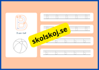 Jag lär mig alfabetet - Spåra bokstäver - Häfte
