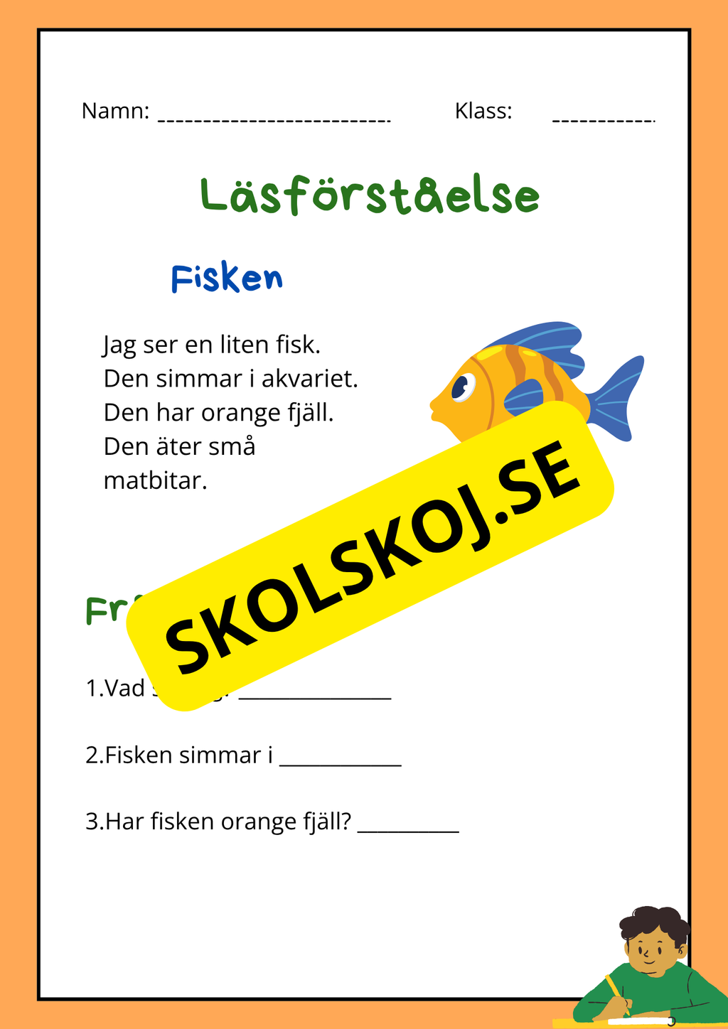 Enkel läsförståelse - Tema djur