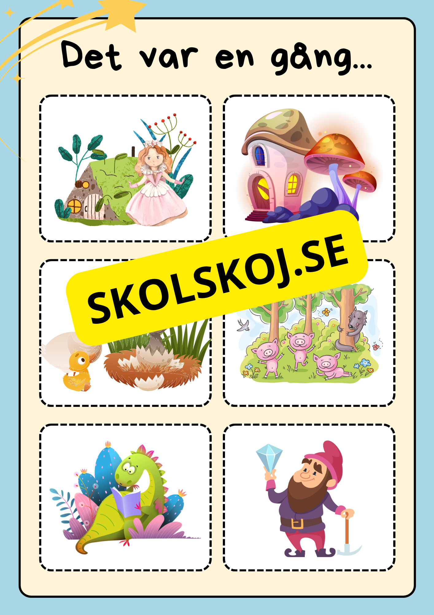 Sago- och berättarkort - Fsk - åk 3 (54 kort)