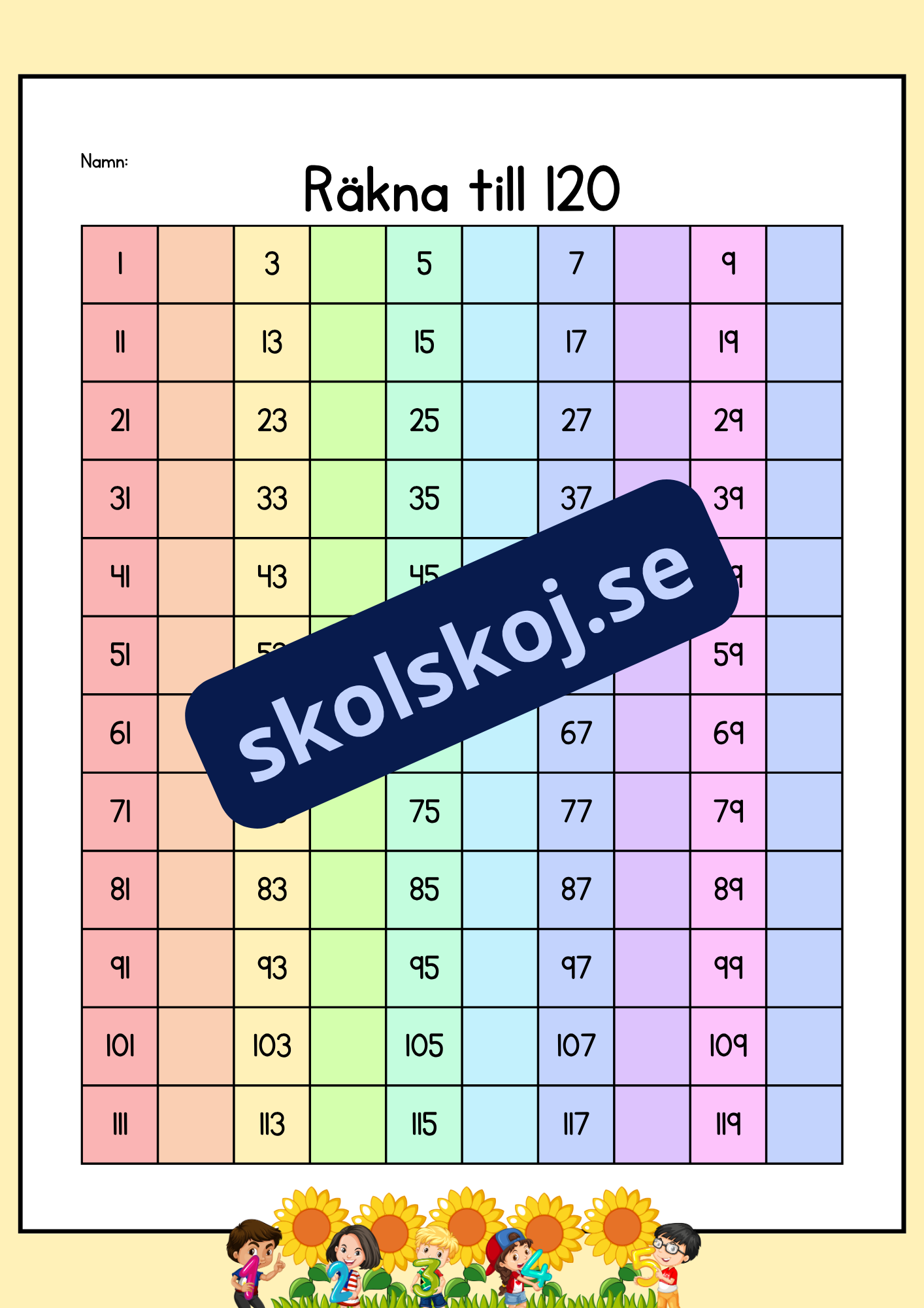 Räkna till 120