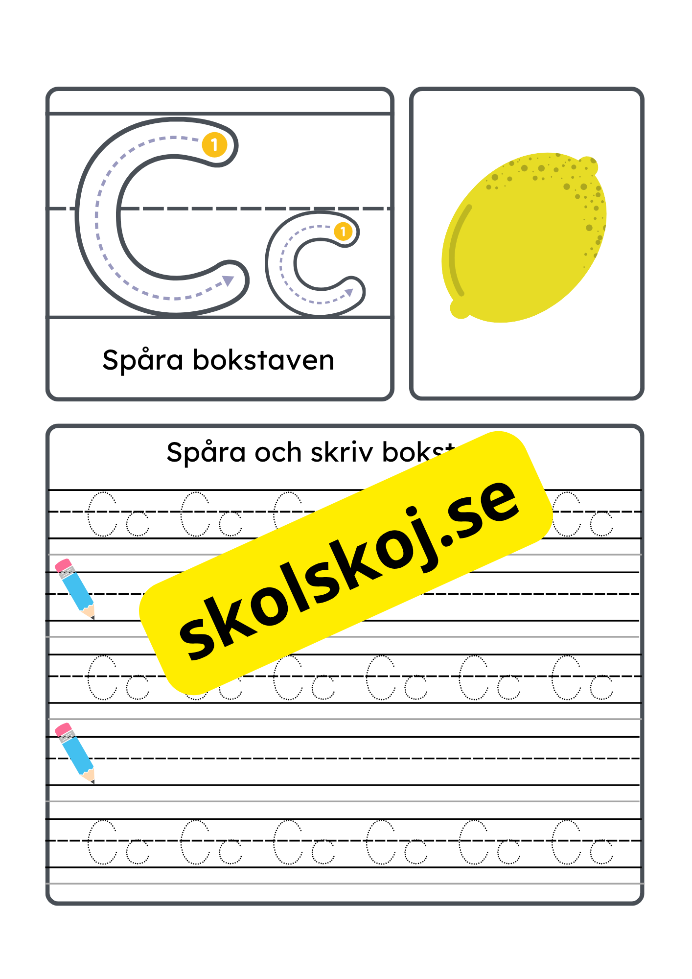 Vi lär oss alfabetet - Hela alfabetet