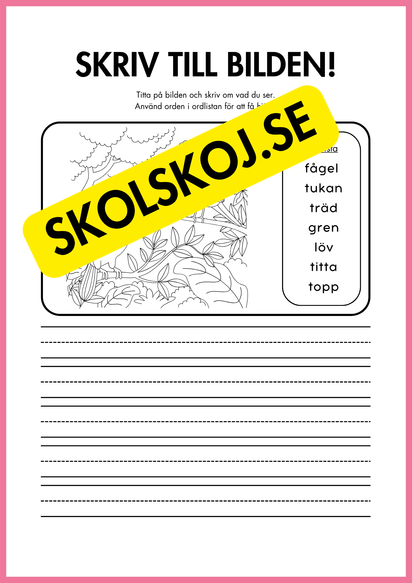 Skriv till bilden - 22 sidor