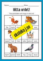 Hitta ordet - Häfte