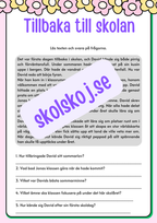 Back to school - Årskurs 3 - 4