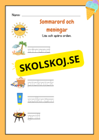 Sommarord och meningar