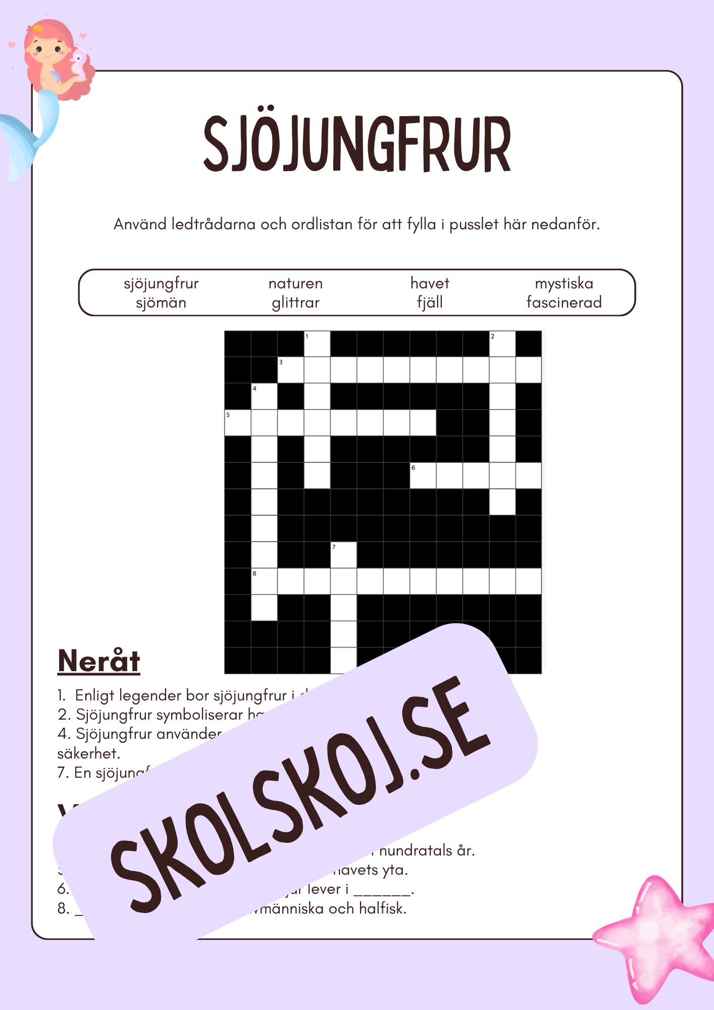 Sjöjungfrur – Rolig och spännande fakta om sjöjungfrur