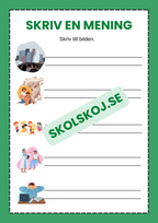 Skriv en mening - Skriv till bilden