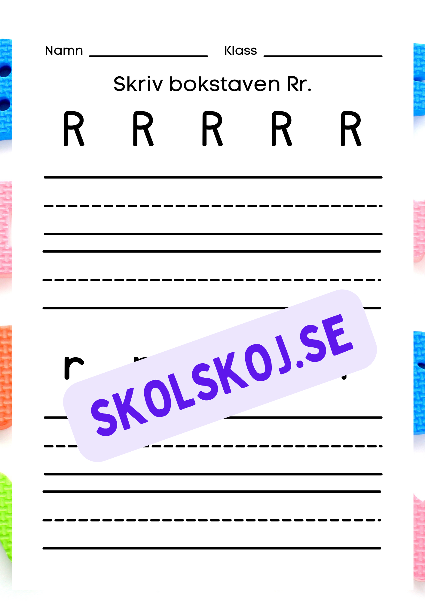Veckans bokstav - Bokstaven Rr