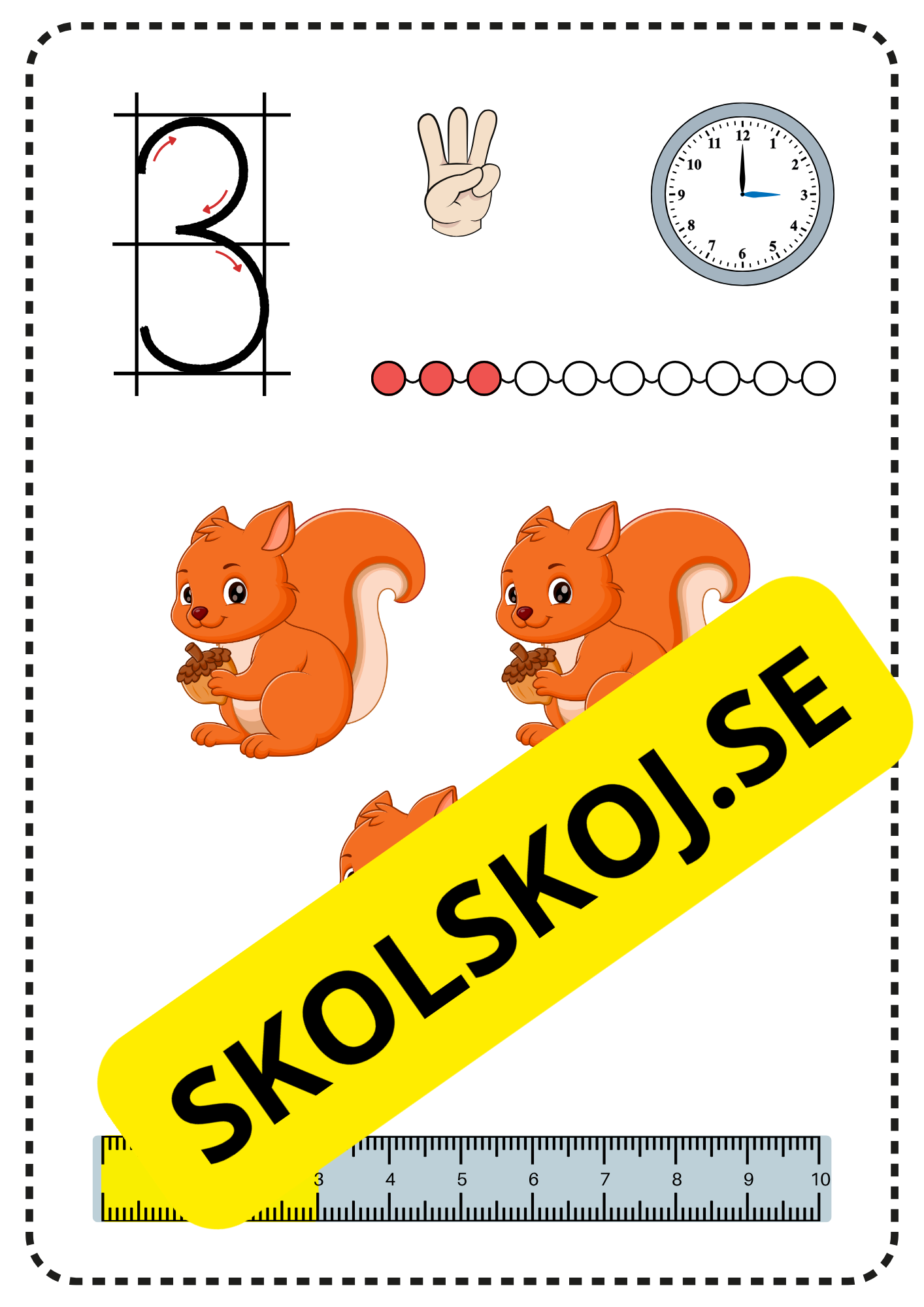 Sifferplanscher 1–10