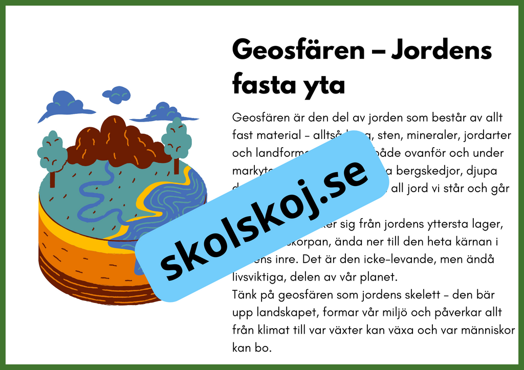 Utforska jordens system och processer