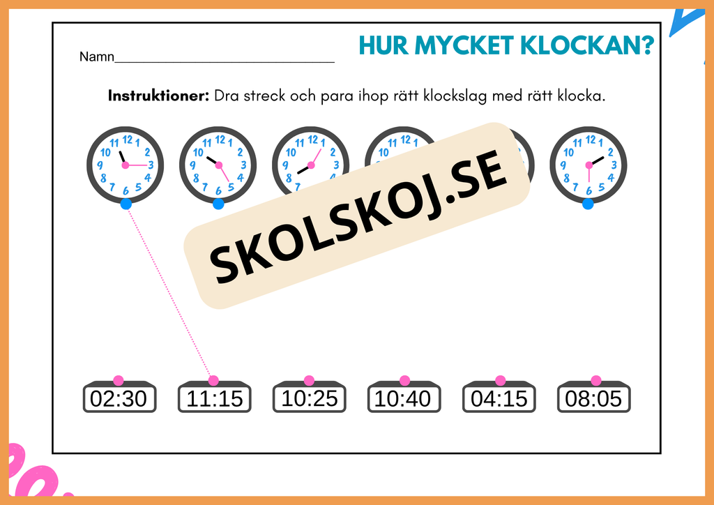Hur mycket klockan - Häfte