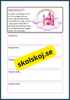 Skrivuppgifter - Använd dina sinnen för att utforska naturen