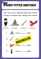 Harry potter - Arbetsbok (21 s) - Fk - Åk 2