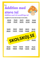 Addition med stora tal
