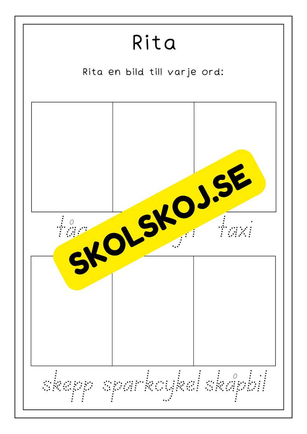 Resa och färd - Aktivitetsbok